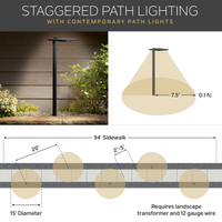 LED SHALLOW SHADE PATH LIGHT