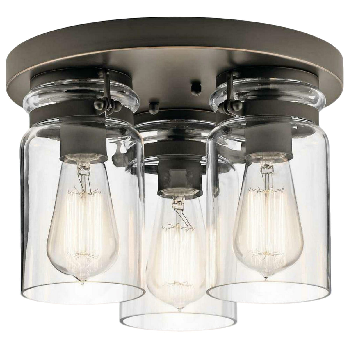 BRINLEY 3-LIGHT FLUSH MOUNT CEILING LIGHT - robinsonco.ca