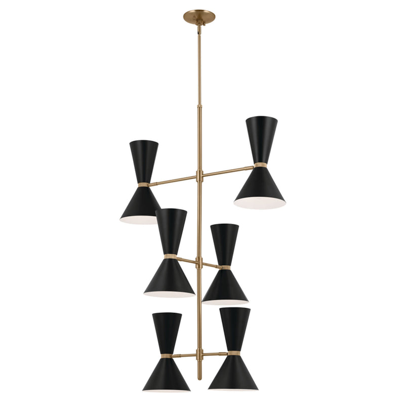 PHIX 12 LIGHT PIVOTING VERTICAL CHANDELIER - robinsonco.ca