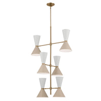 PHIX 12 LIGHT PIVOTING VERTICAL CHANDELIER