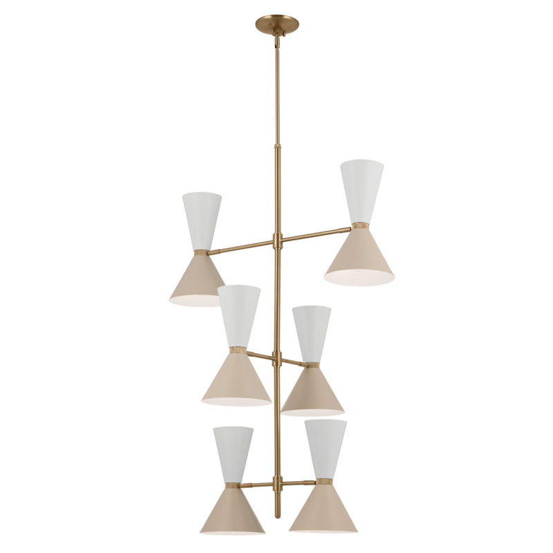 PHIX 12 LIGHT PIVOTING VERTICAL CHANDELIER