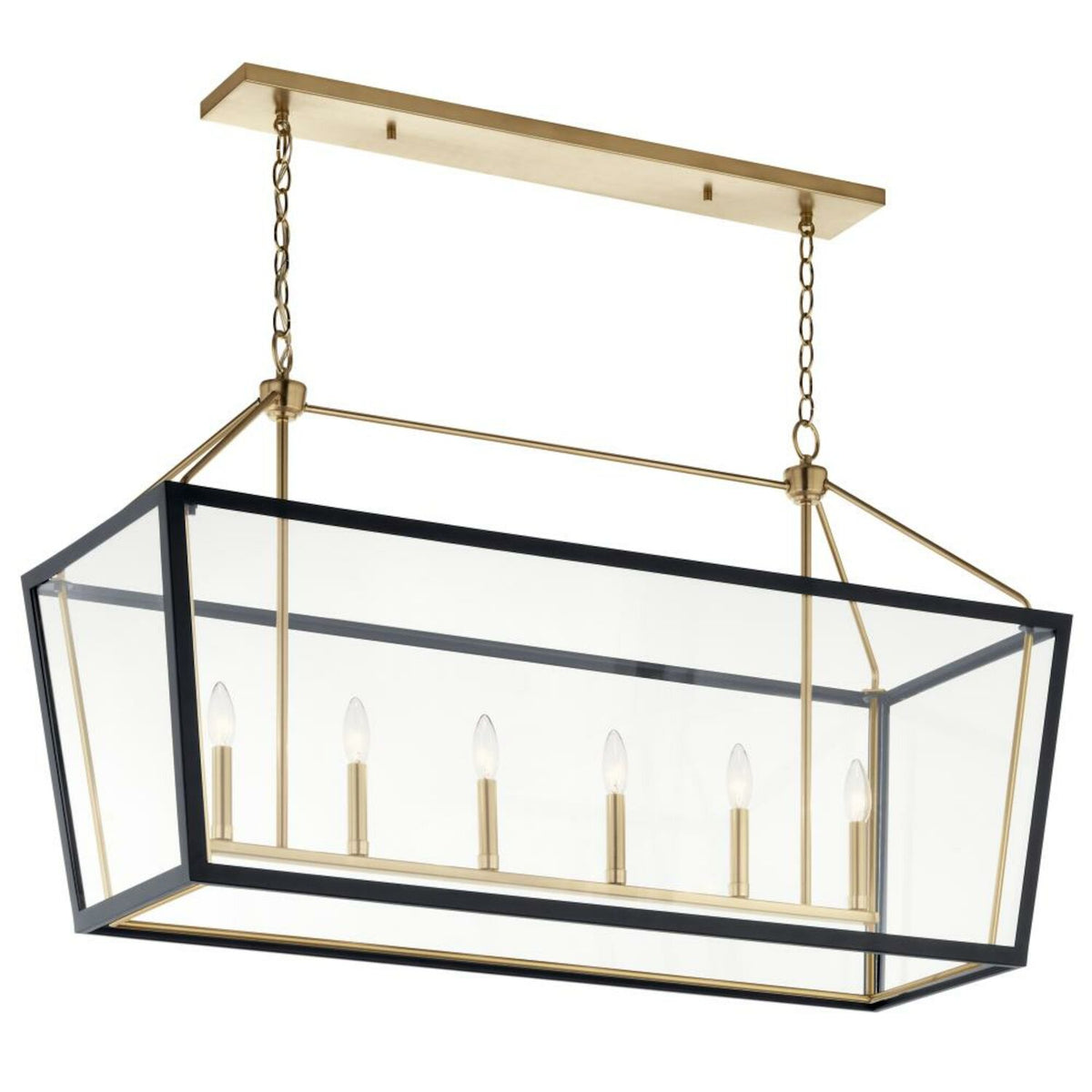 DELVIN 44" 6 LIGHT LINEAR CHANDELIER - robinsonco.ca