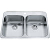 STEEL QUEEN DROP IN DOUBLE BOWL STAINLESS STEEL KITCHEN SINK - robinsonco.ca