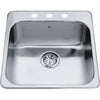 STEEL QUEEN DROP IN SINGLE BOWL STAINLESS STEEL KITCHEN SINK - robinsonco.ca