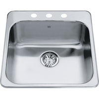 STEEL QUEEN DROP IN SINGLE BOWL STAINLESS STEEL KITCHEN SINK - robinsonco.ca