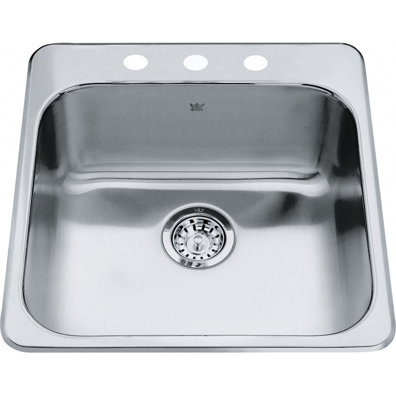 STEEL QUEEN DROP IN SINGLE BOWL STAINLESS STEEL KITCHEN SINK - robinsonco.ca
