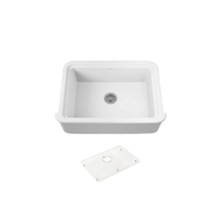 Audrine™ undermount single-bowl farmhouse kitchen sink in white by Kohler