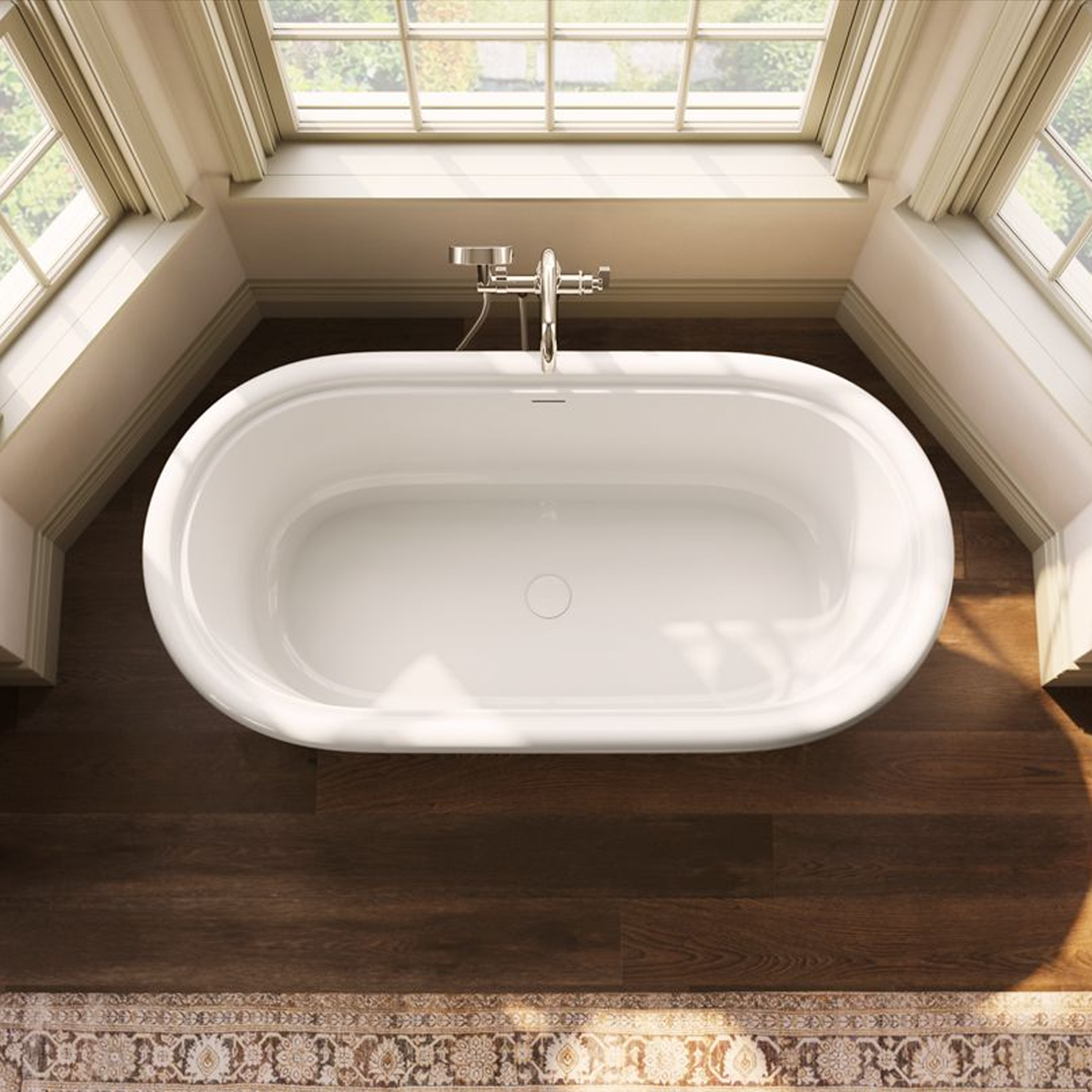 Claude™ freestanding bathtub by Kohler in white finish