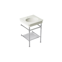 Claude™ Console Table Bathroom Sink by Studio McGee with chrome frame by Kohler