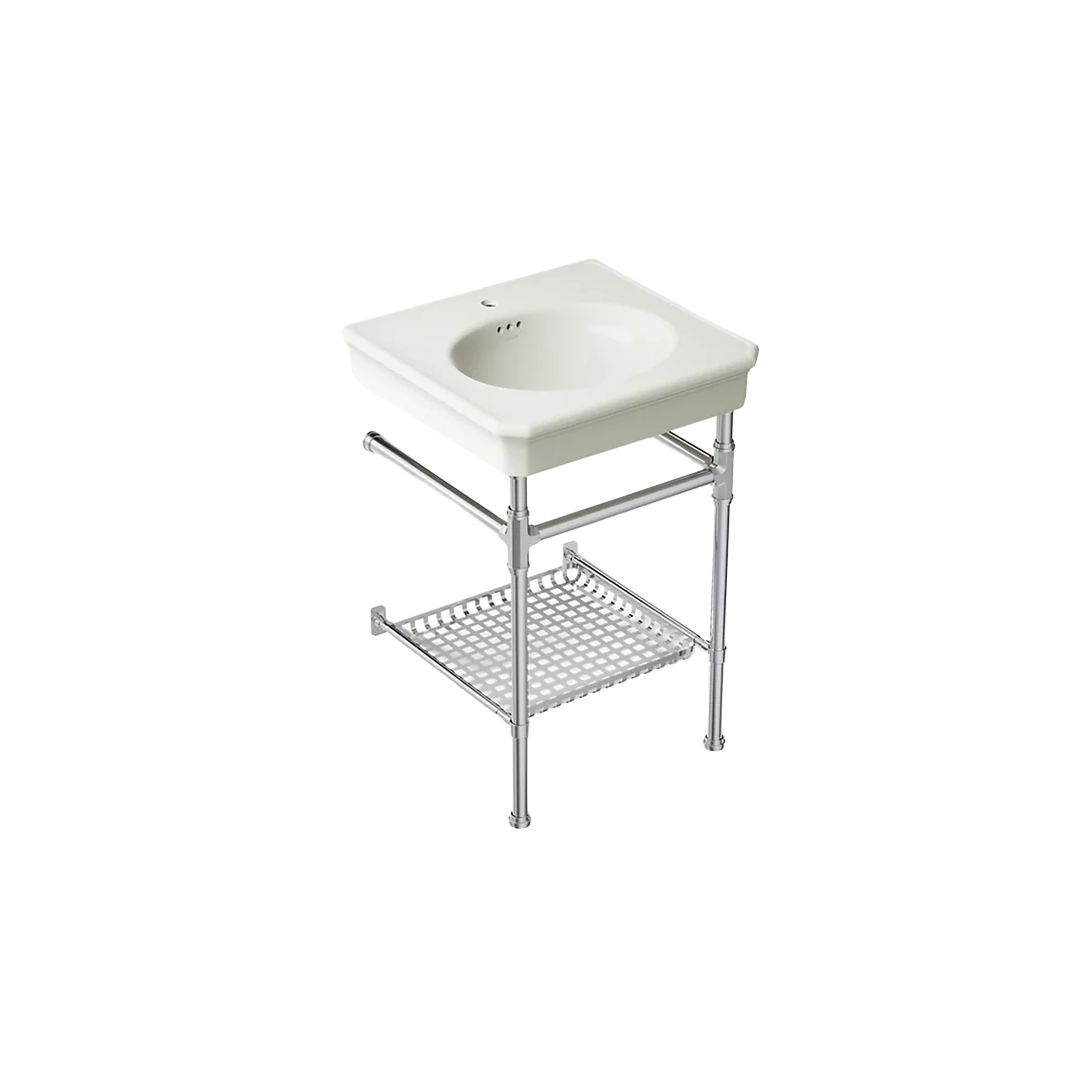 Claude™ Console Table Bathroom Sink by Studio McGee with chrome frame by Kohler