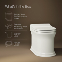 Claude™ one-piece elongated smart toilet by Kohler in white finish