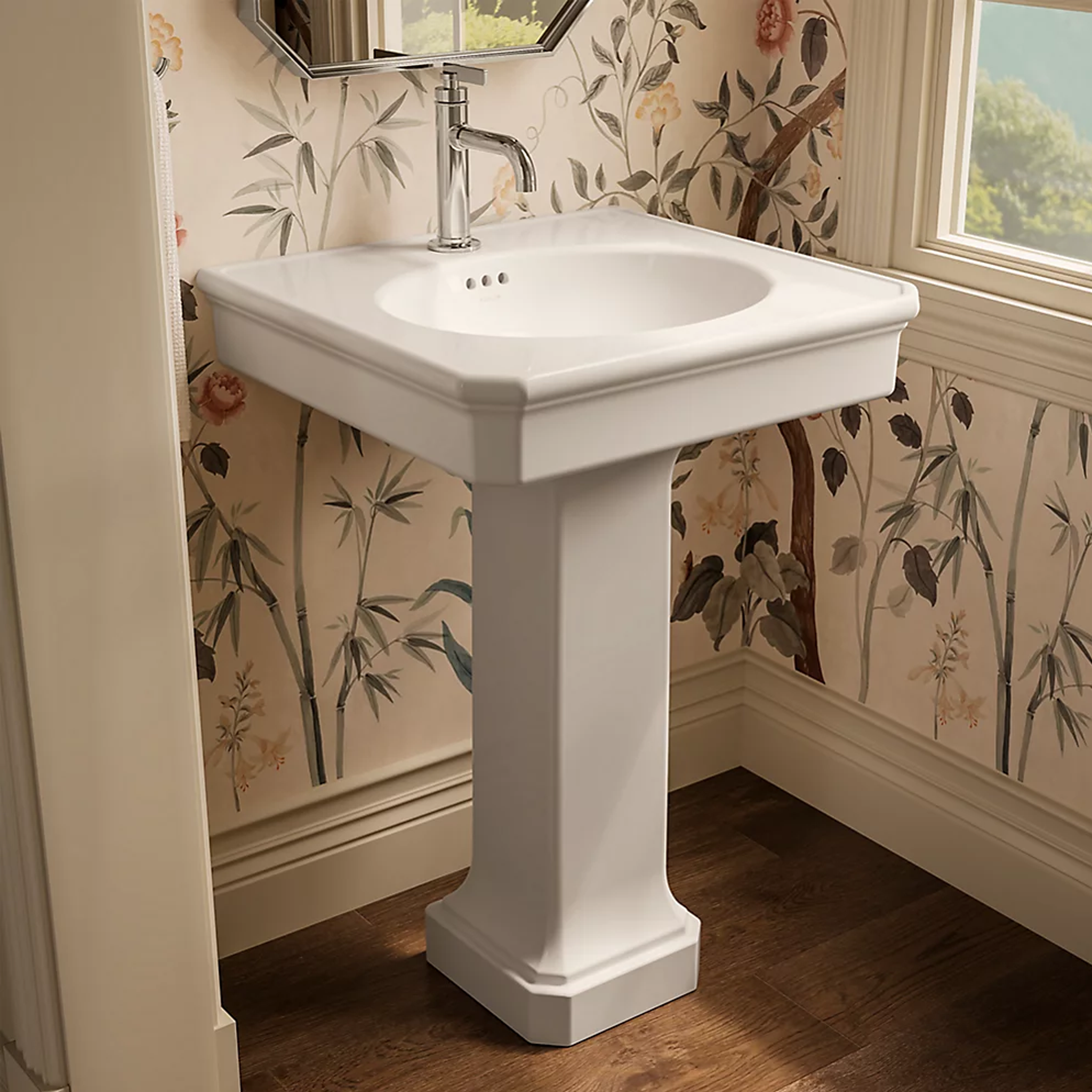 Claude™ pedestal bathroom sink by Studio McGee from Kohler