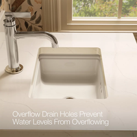 Claude™ undermount bathroom sink by Studio McGee installed with chrome faucet by Kohler