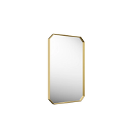 CLAUDE™ rectangular framed mirror by Studio McGee in brass finish from Kohler