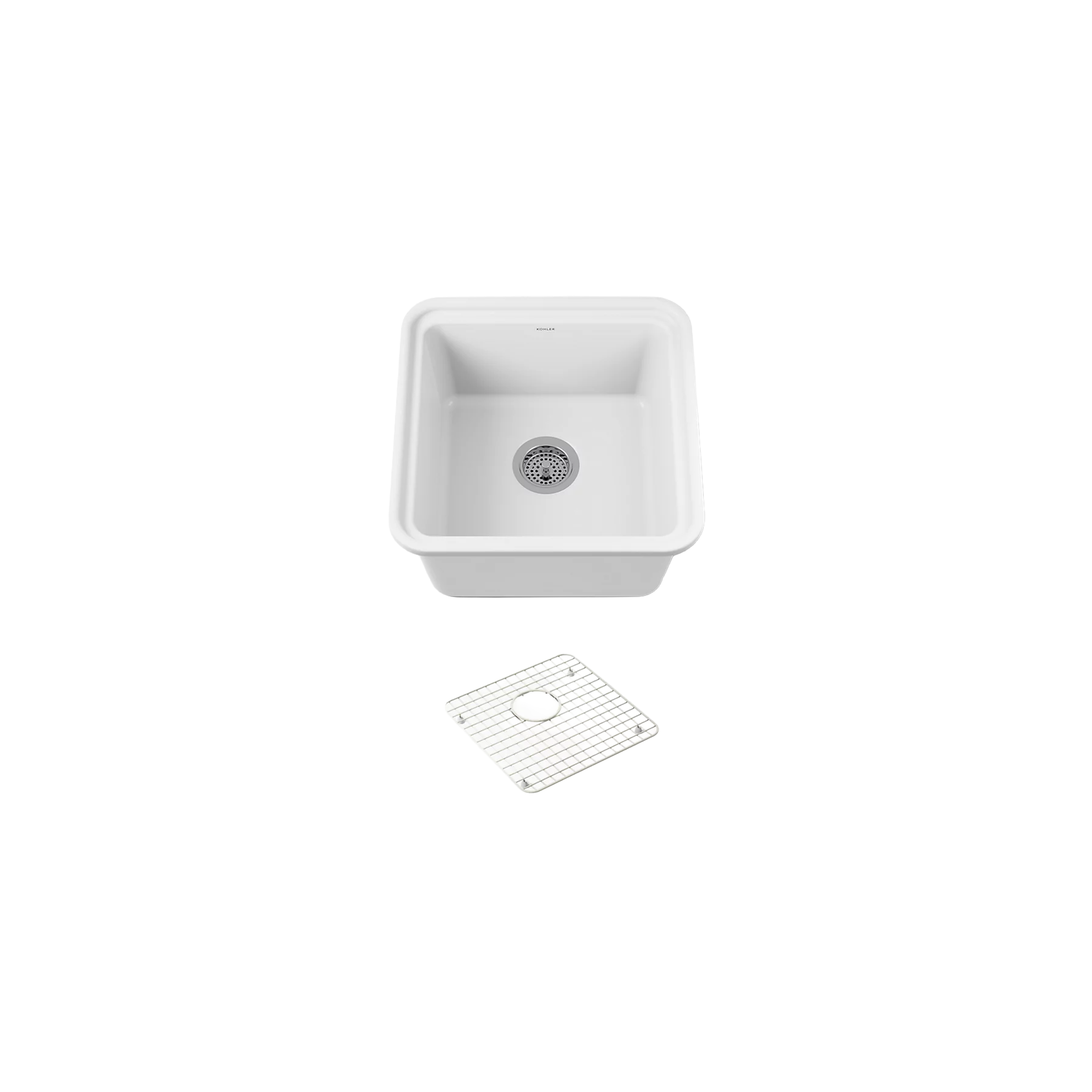 AUDRINE™ undermount bar sink by Kohler in white