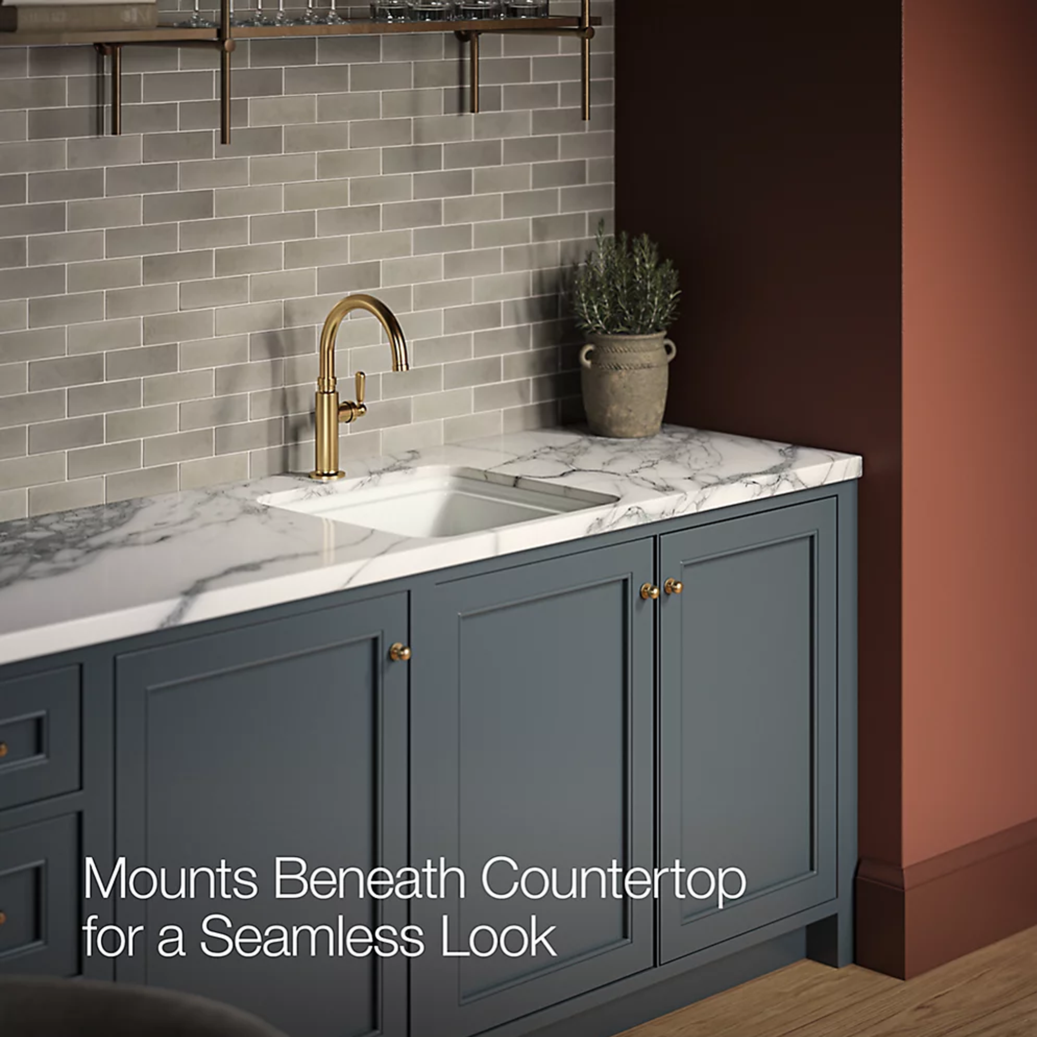 Audrine™ undermount bar sink by Studio McGee with Kohler faucet