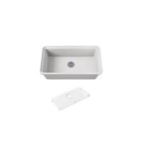 Audrine™ undermount single-bowl kitchen sink by Kohler in white
