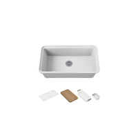 Audrine™ undermount single-bowl kitchen sink by Kohler in white
