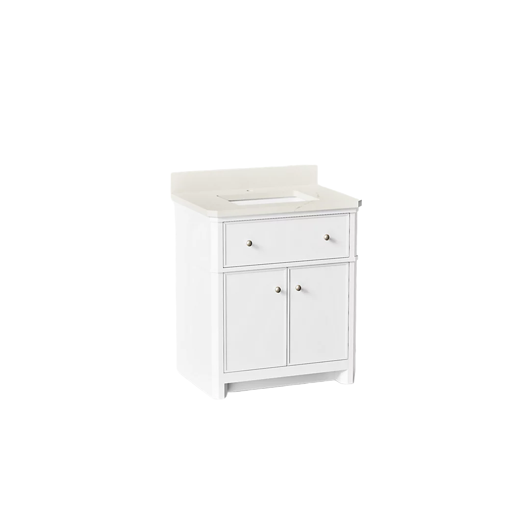 Claude™ bathroom vanity cabinet by Studio McGee in white color by Kohler