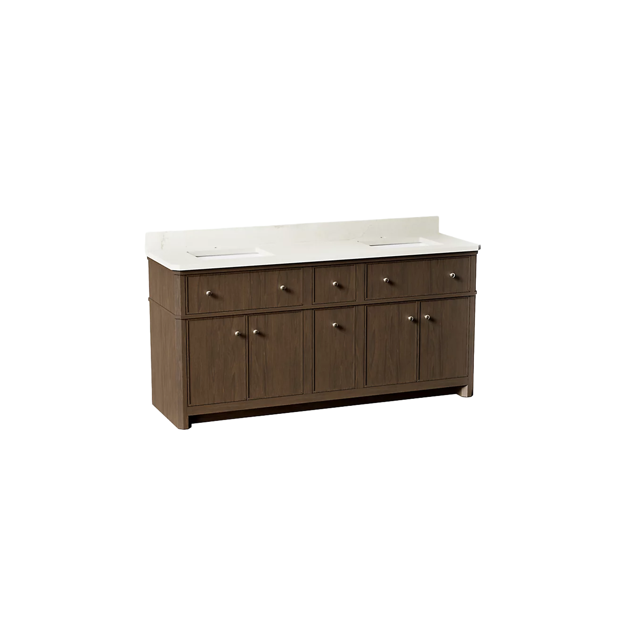 Claude™ bathroom vanity cabinet by Studio McGee in Draper Oak by Kohler