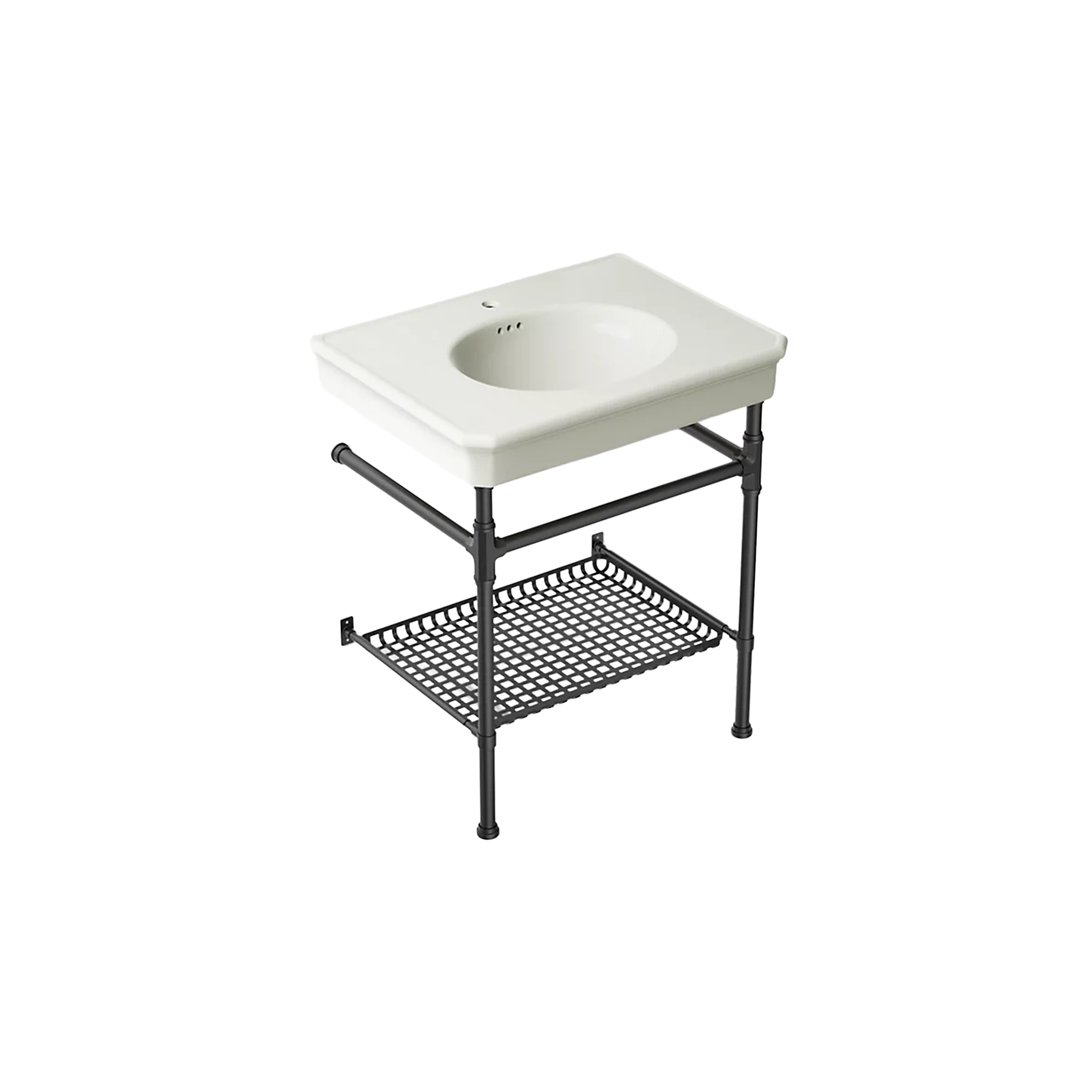 Claude™ Console Table Bathroom Sink by Kohler with black metal frame