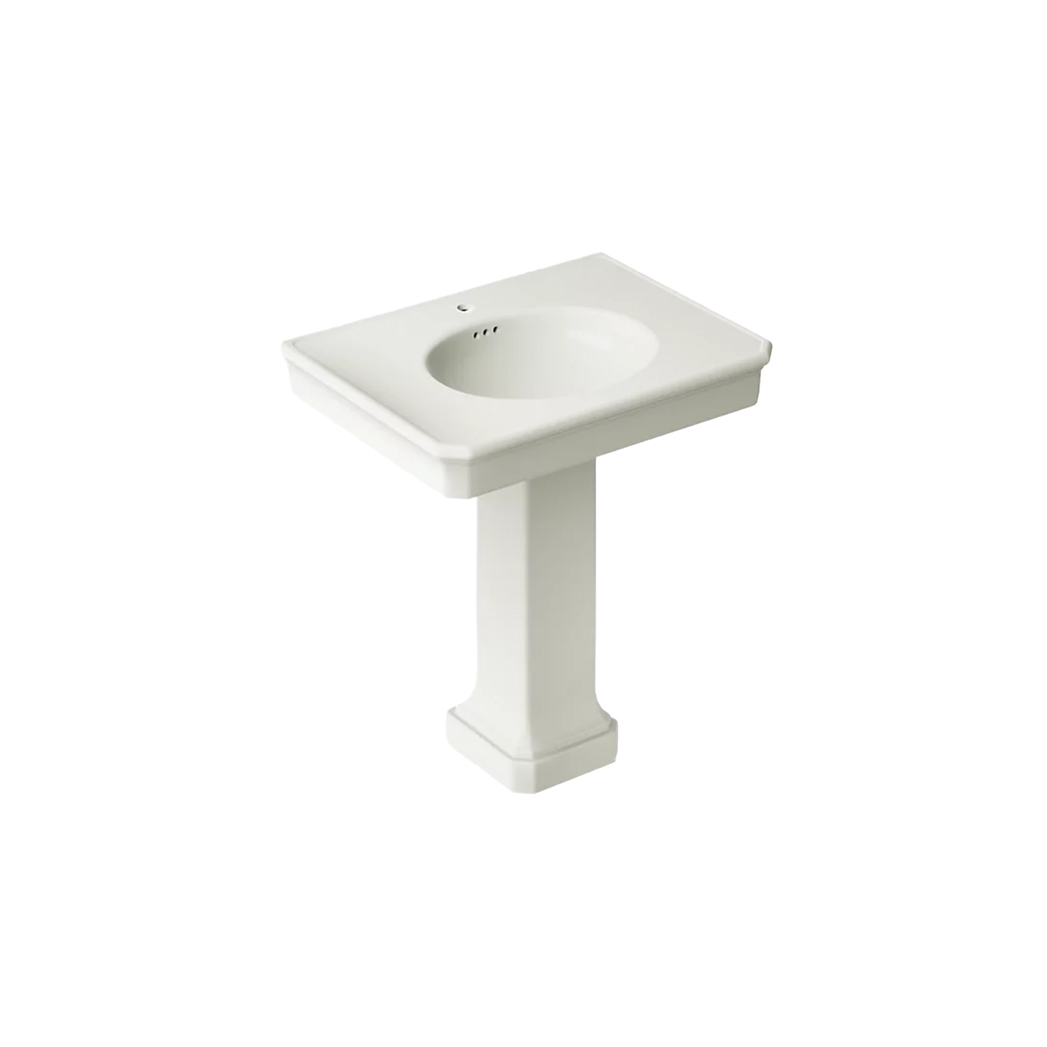 Claude pedestal bathroom sink by Studio McGee in white by Kohler