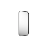 Claude rectangular framed mirror by Studio McGee in matte black by Kohler