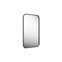 Claude™ rectangular framed mirror in matte black by Kohler