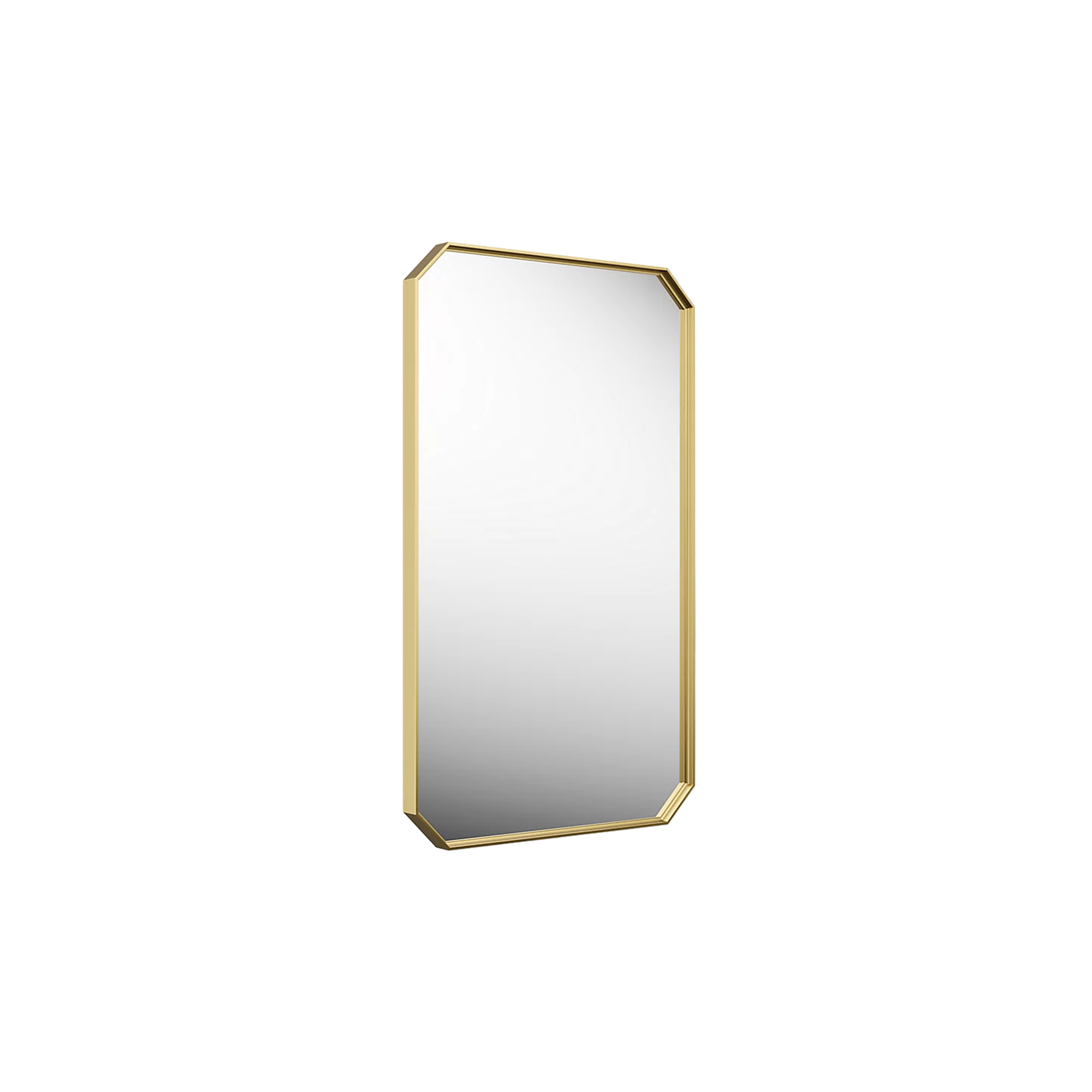 Claude™ rectangular framed mirror in brass by Kohler