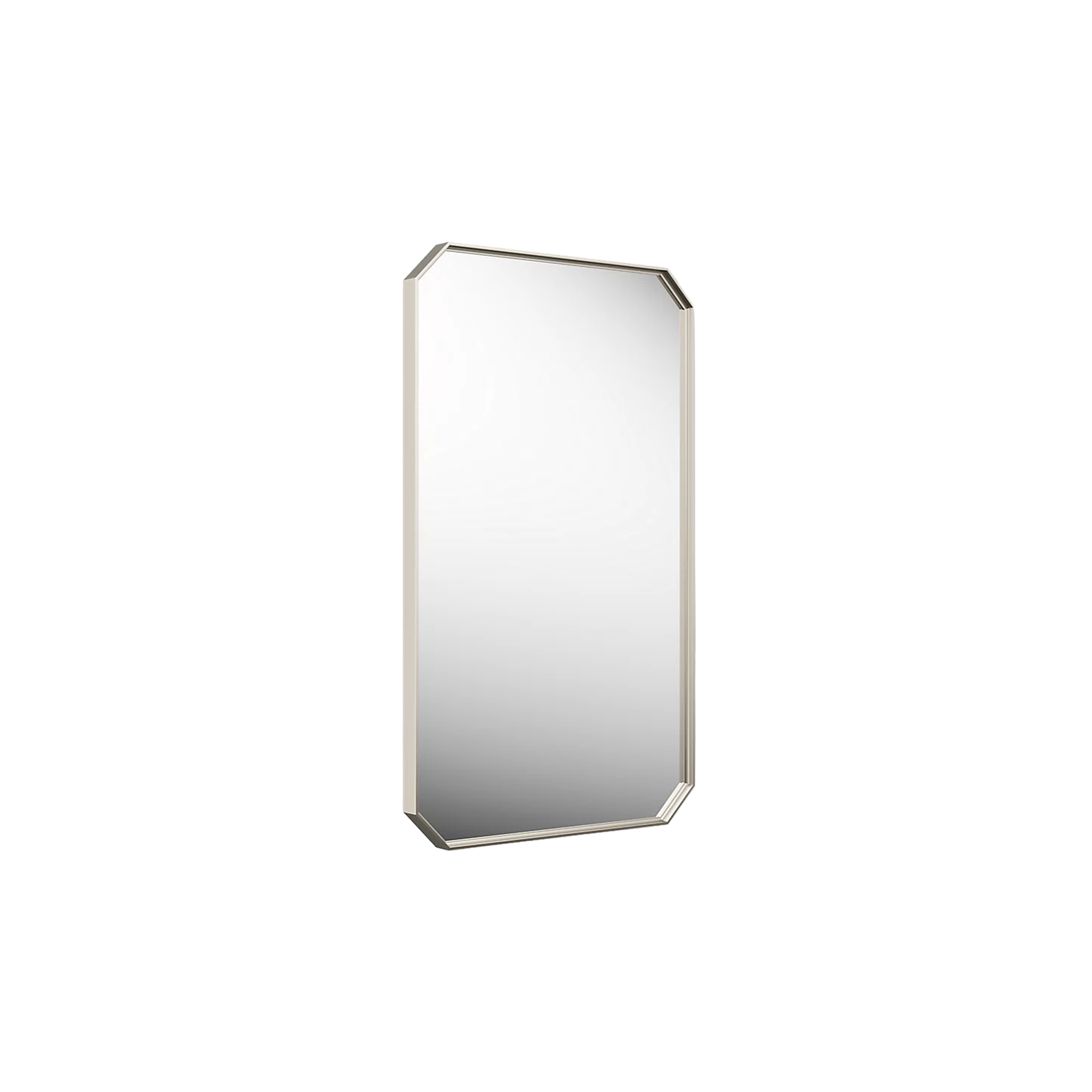 Claude™ rectangular framed mirror by Studio McGee, vibrant brushed nickel by Kohler