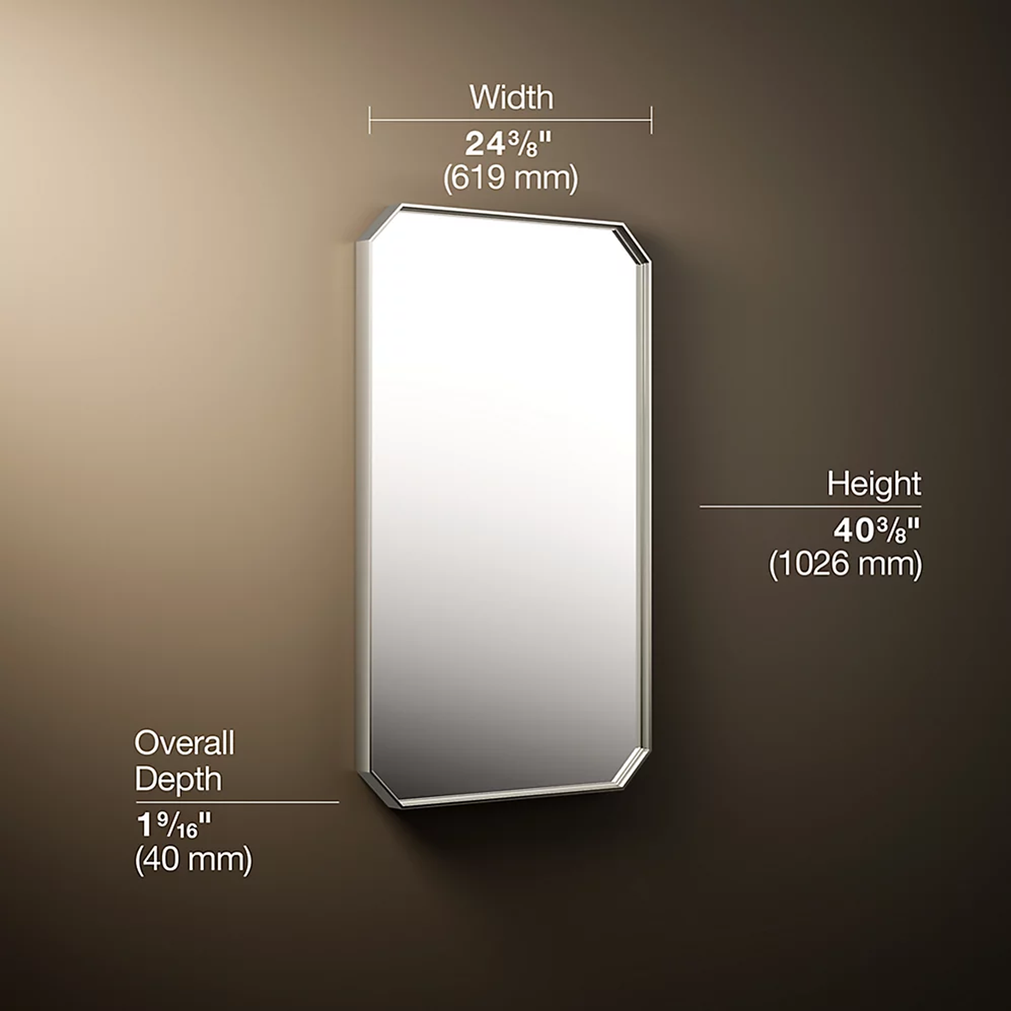 Claude™ rectangular framed mirror by Studio McGee from Kohler