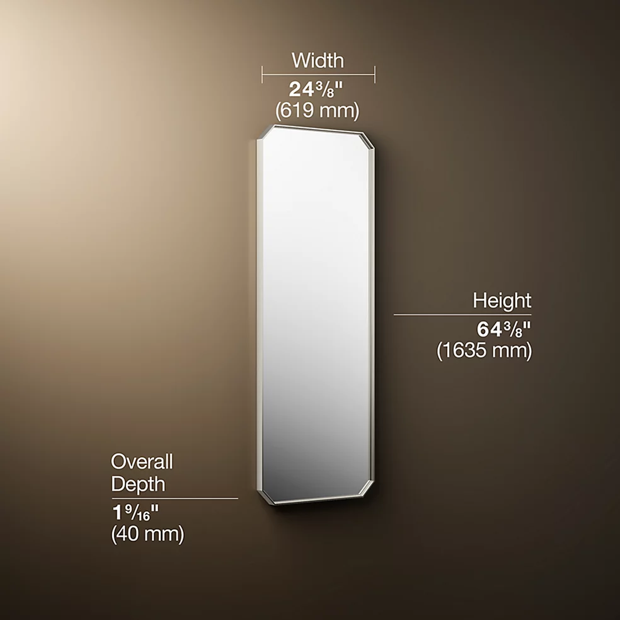 Claude™ rectangular framed mirror by Studio McGee from Kohler