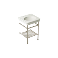 CLAUDE™ Console Table Bathroom Sink by Studio McGee in brushed nickel by Kohler
