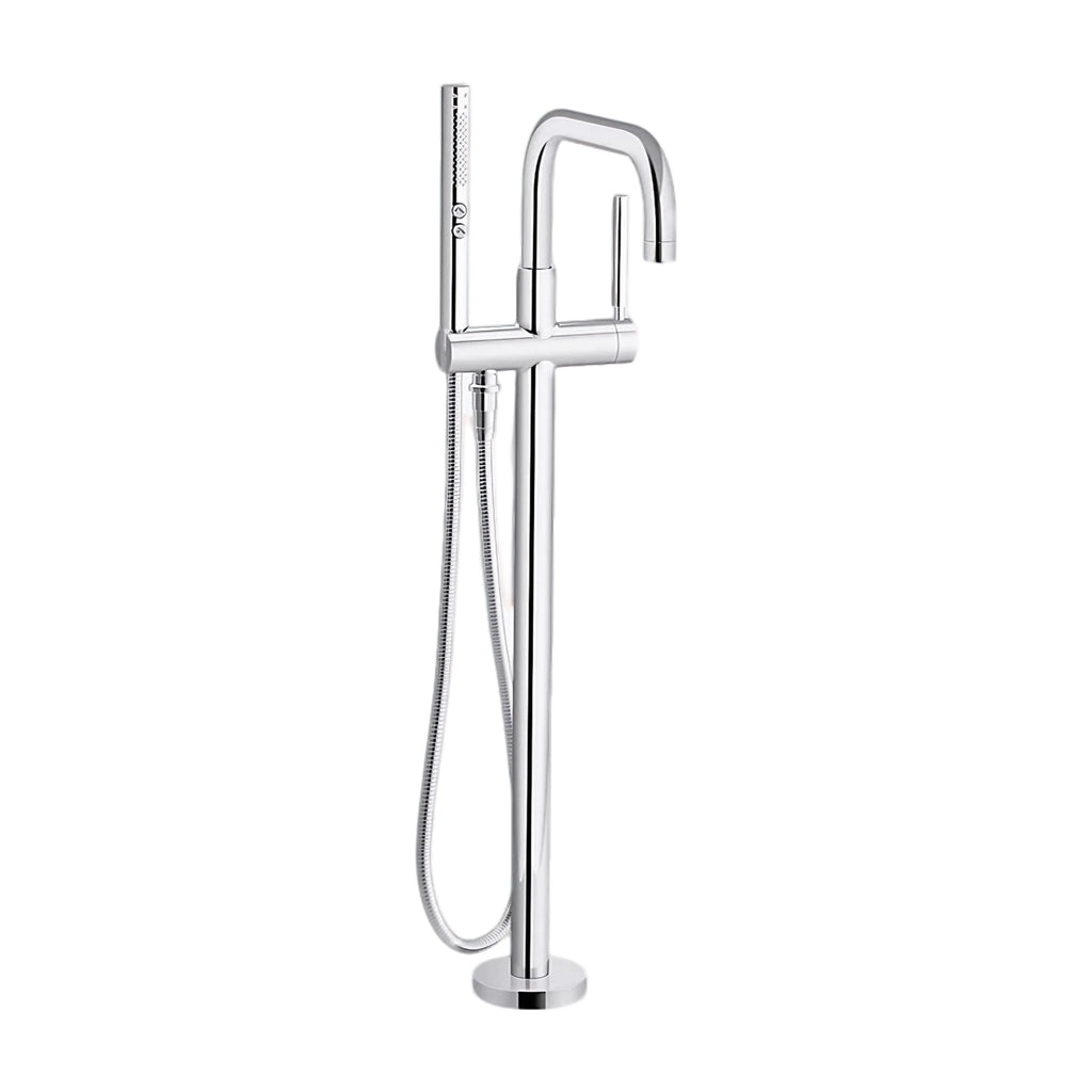 PURIST® FLOOR MOUNT BATH FILLER TRIM WITH HANDSHOWER | robinsonco.ca
