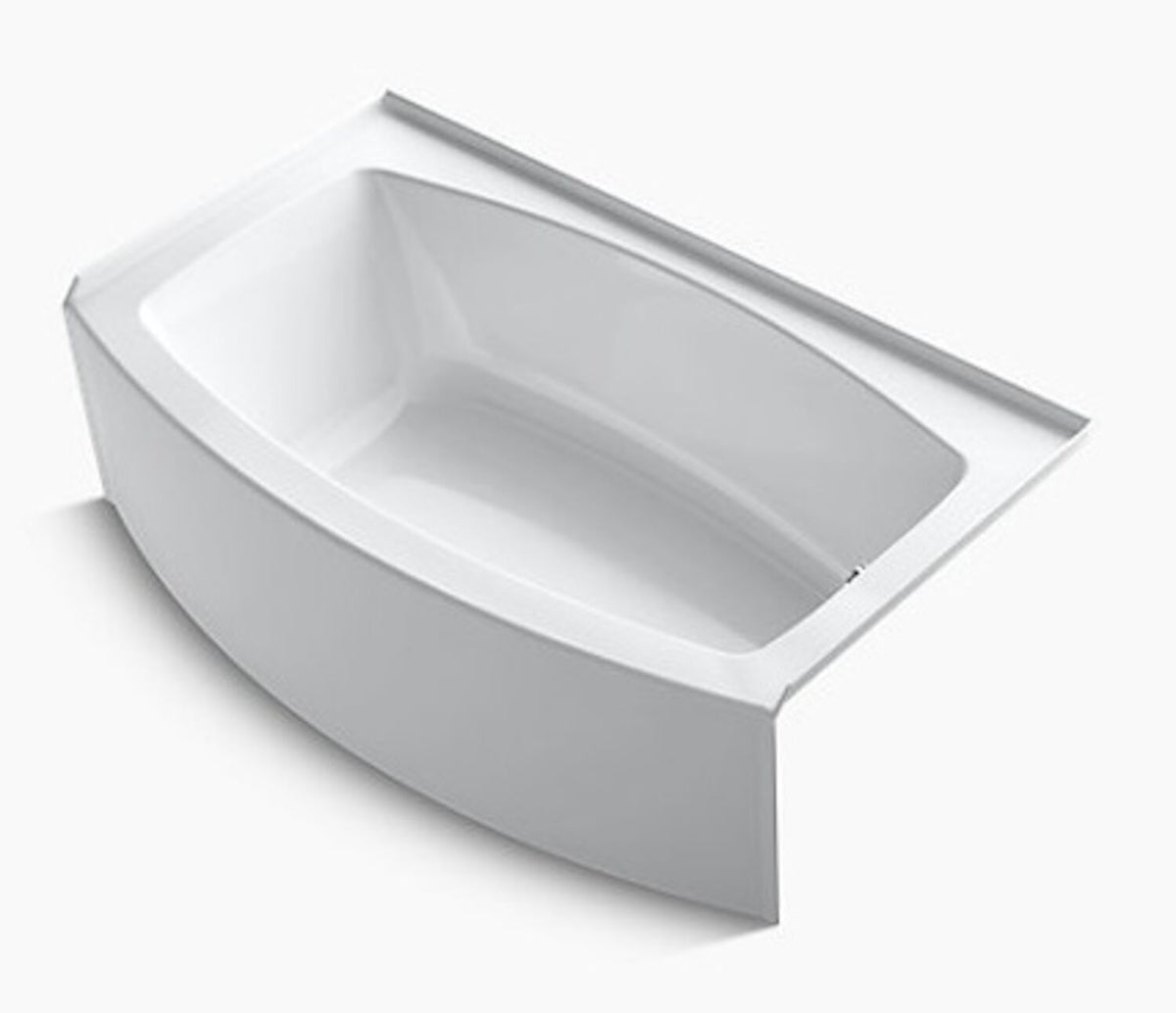 Expanse 60 in Right-Hand Drain Alcove Bathtub with Integral Flange in White Expanse 60 in Right-Hand Drain Alcove Bathtub with Integral Flange in White