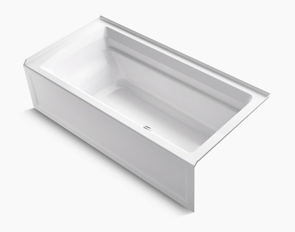 ARCHER® 72 X 36 INCHES ALCOVE BATHTUB WITH INTEGRAL APRON, RIGHT-HAND DRAIN