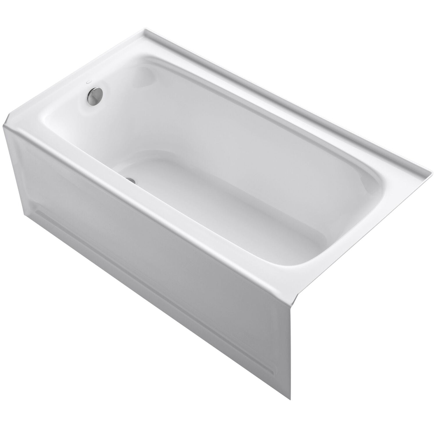 Bancroft 60 in. x 32 in. Alcove Bathtub with Integral Apron, Integral Flange and Left-Hand Drain in White Bancroft 60 in. x 32 in. Alcove Bathtub with Integral Apron, Integral Flange and Left-Hand Drain in White