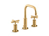 PURIST WIDESPREAD BATHROOM SINK FAUCET WITH CROSS HANDLES, 1.2 GPM