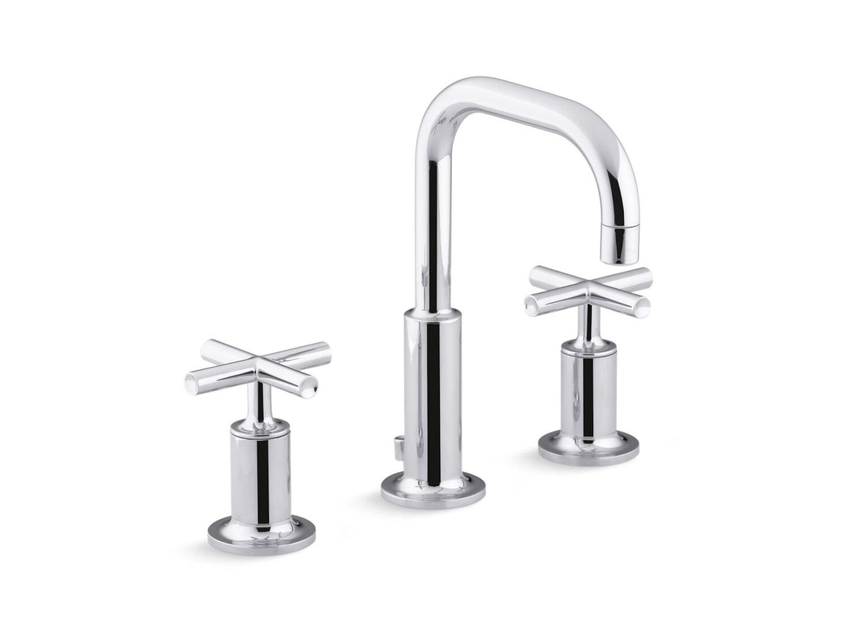 PURIST WIDESPREAD BATHROOM SINK FAUCET WITH CROSS HANDLES, 1.2 GPM - robinsonco.ca