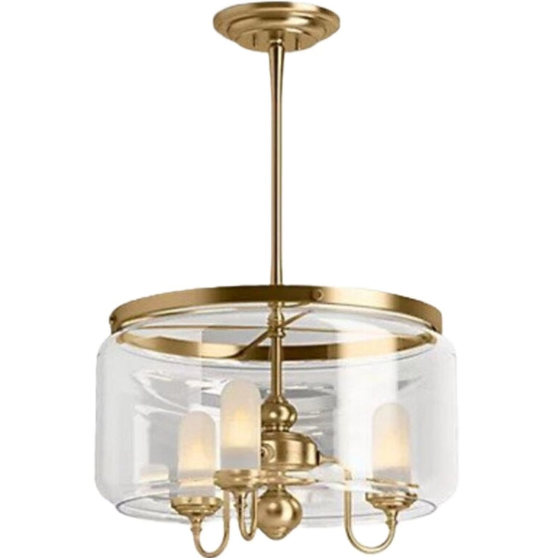ARTIFACTS 3-LIGHT CHANDELIER - DRUM