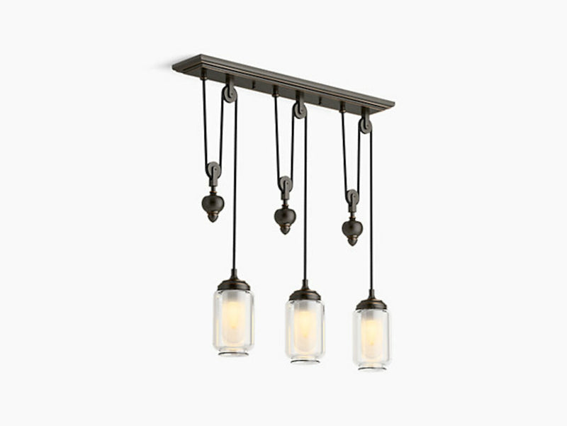 ARTIFACTS 3-LIGHT ADJUSTABLE LINEAR CHANDELIER - robinsonco.ca