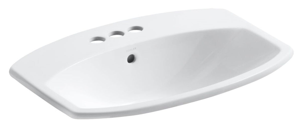 CIMARRON® DROP IN BATHROOM SINK WITH 4-INCH CENTERSET FAUCET HOLES