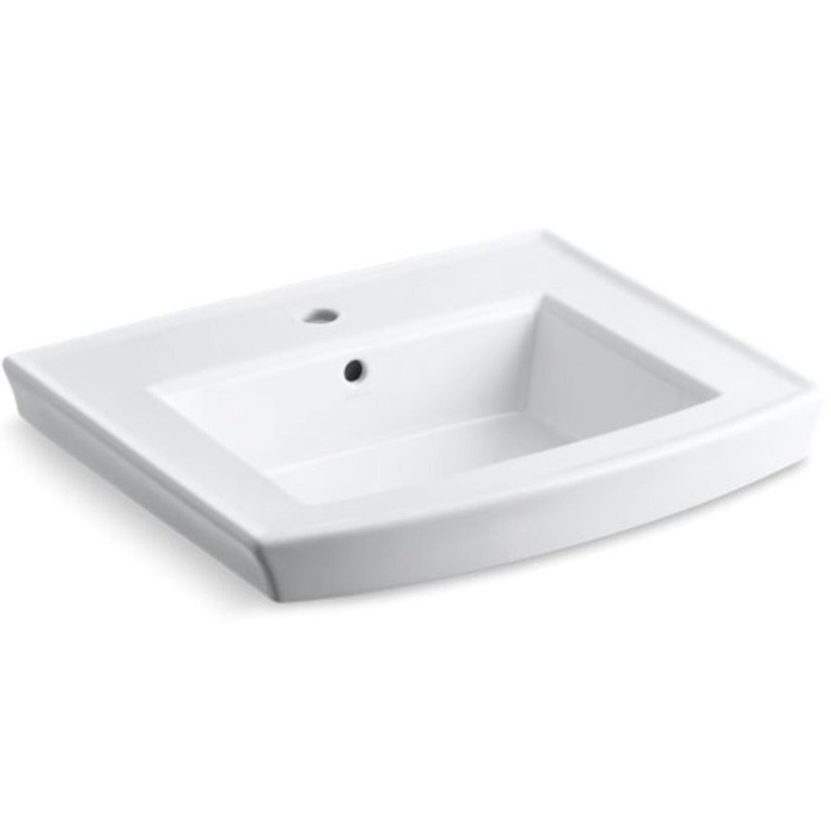 ARCHER® PEDESTAL BATHROOM SINK WITH SINGLE FAUCET HOLE