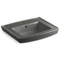 ARCHER® PEDESTAL BATHROOM SINK WITH SINGLE FAUCET HOLE - robinsonco.ca
