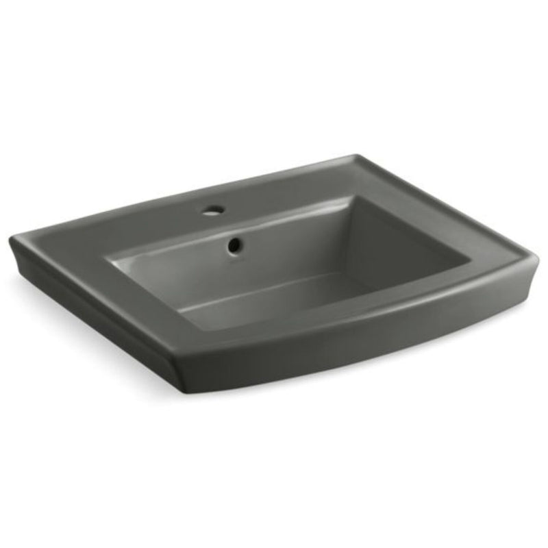 ARCHER® PEDESTAL BATHROOM SINK WITH SINGLE FAUCET HOLE - robinsonco.ca