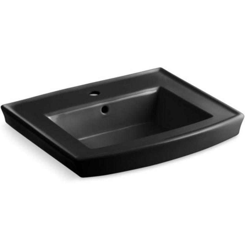 ARCHER® PEDESTAL BATHROOM SINK WITH SINGLE FAUCET HOLE - robinsonco.ca