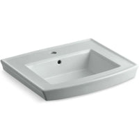 ARCHER® PEDESTAL BATHROOM SINK WITH SINGLE FAUCET HOLE - robinsonco.ca