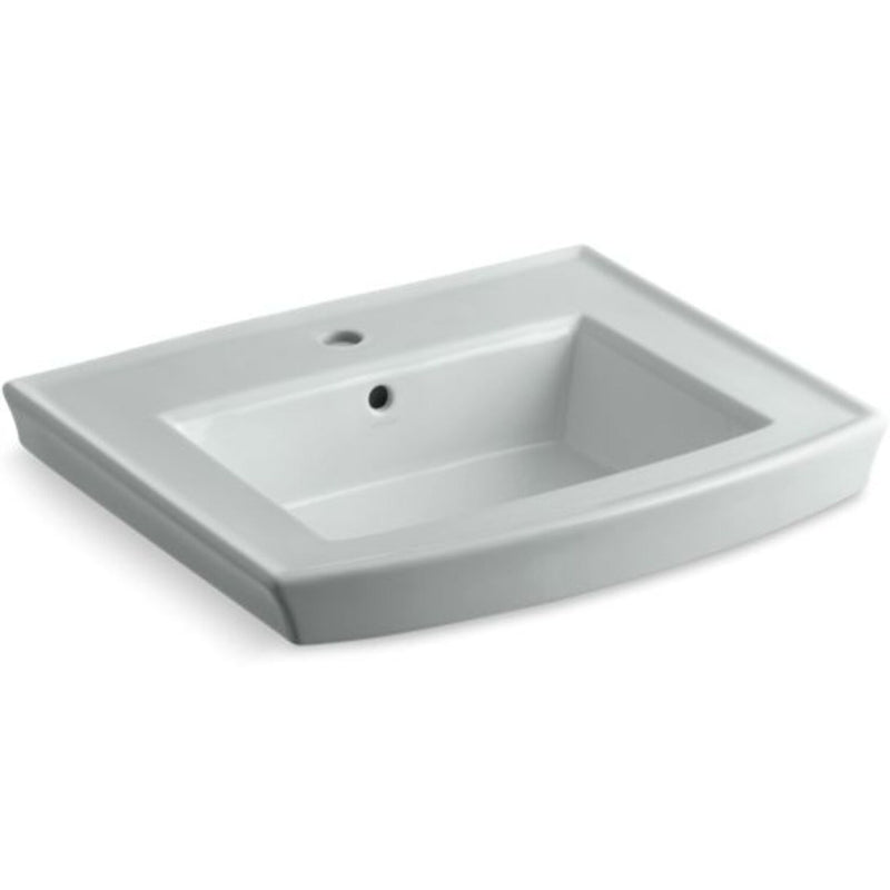ARCHER® PEDESTAL BATHROOM SINK WITH SINGLE FAUCET HOLE - robinsonco.ca