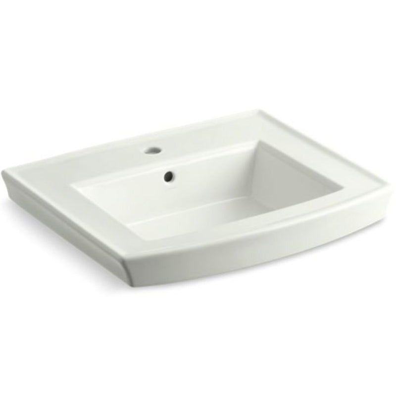 ARCHER® PEDESTAL BATHROOM SINK WITH SINGLE FAUCET HOLE - robinsonco.ca