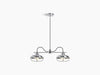 MODERN FARM 2-LIGHT LINEAR CHANDELIER - robinsonco.ca